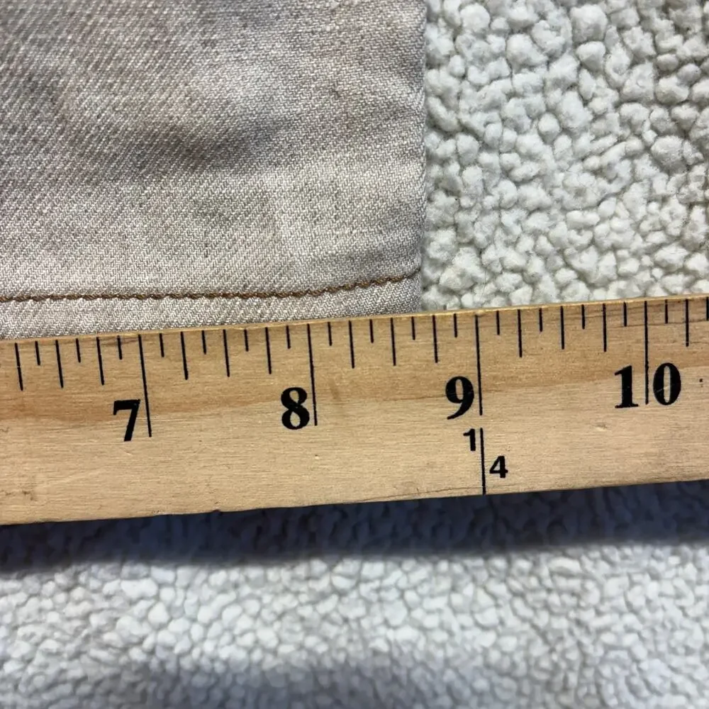Brunello Cucinelli Pants 30 x 27 Beige Carpenter Straight Linen Blend Italy Made